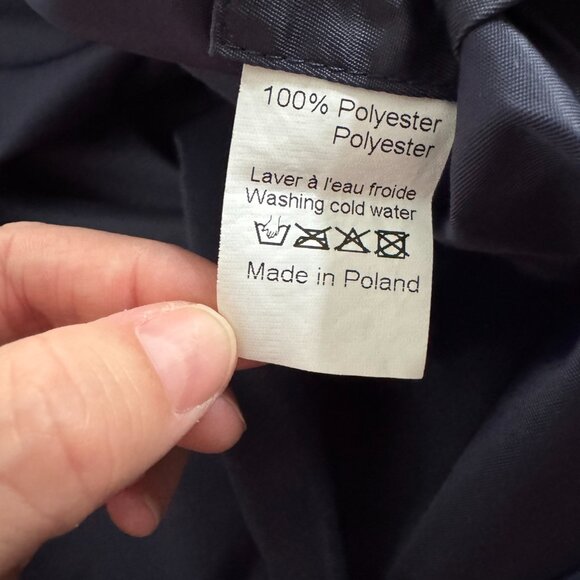 Leoca Paris Navy Rain Poncho, size 6 years - Picture 4 of 6